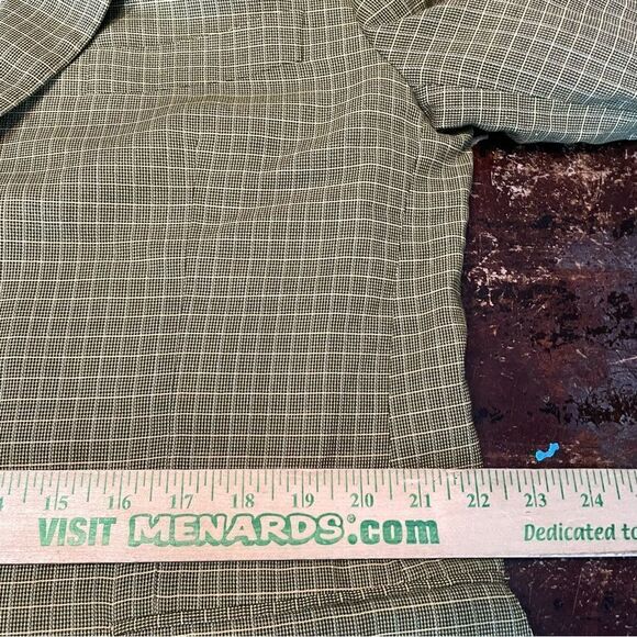 Isaia Napoli Nuova Base S Super 120's Green Plaid Check Wool Italy 54 - Picture 7 of 11